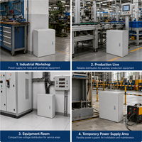 Boîtier de distribution électrique personnalisé non standard avec composants Siemens et sortie prise pour installations industrielles