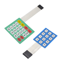 Clavier numérique à membrane à matrice personnalisée 3*4 4*5, électronique intelligente, commutateur numérique coloré, montage standard à usage général