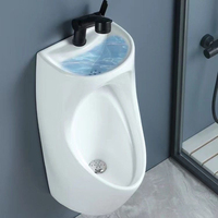 Urinario de Cerámica Minimalista de Grado Comercial, Colgante de Pared, Anti-Salpicaduras, para Hoteles, Centros Comerciales, Oficinas, Renovaciones, Suministro al por Mayor