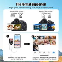 Adaptador USB OTG 2 en 2 5 en 1, Lector de Tarjetas de Memoria para Ranuras de Tarjetas Micro SD, SD para Micro SD, SDHC, SDXC, MMC para iPhone/iPad USB C