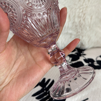 Vente chaude lilas 300ml Vintage verre gobelets à vin violet Grand événement fournitures de fête pour les réceptions de mariage