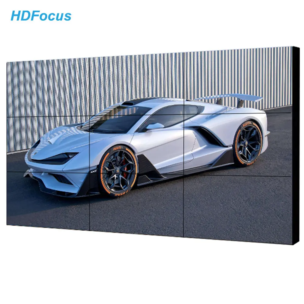 46 Inch Ultra Narrow Bezel 3x4 4x4 Splicing Screen Lcd Video Wall Large Full Hd Big Lcd Panel Advertising Display For Trade Show