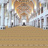 Nouveau tapis de prière musulman personnalisé avec tapis de prière de haute qualité, tapis de mosquée bleu mural