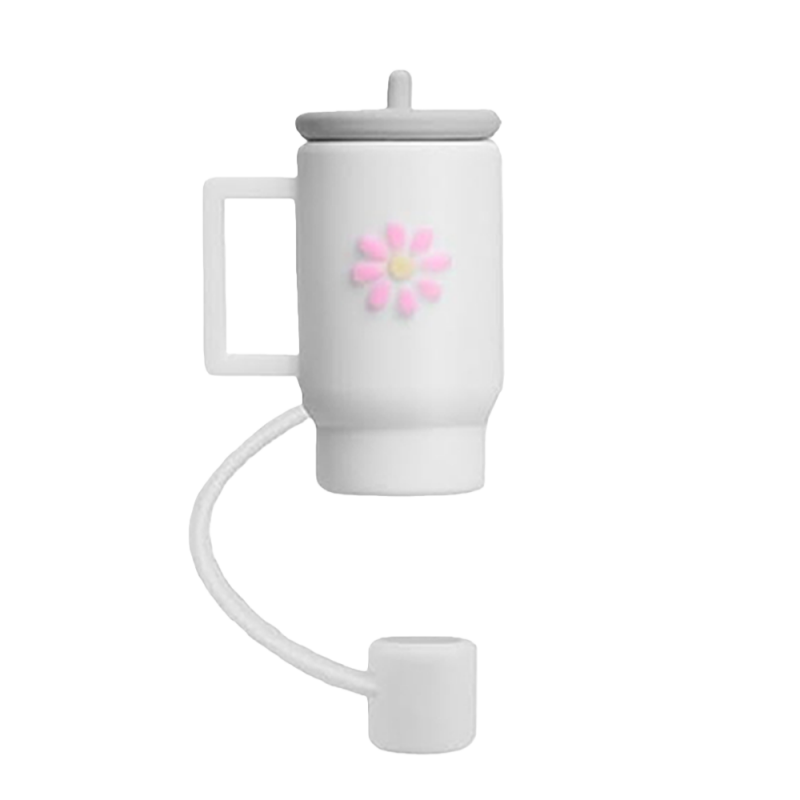 White-Mini Tumbler- Soft Rubber