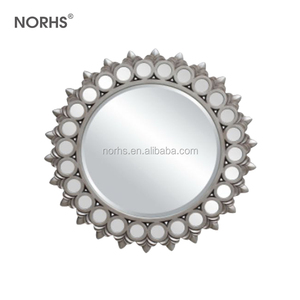 Viejo elegante Jardín <span class=keywords><strong>de</strong></span> <span class=keywords><strong>la</strong></span> <span class=keywords><strong>casa</strong></span> <span class=keywords><strong>de</strong></span> corredor <span class=keywords><strong>de</strong></span> pared antiguo espejo redondo <span class=keywords><strong>de</strong></span> vidrio vintage personalizado - Product Image 5