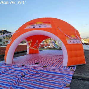 Tienda <span class=keywords><strong>de</strong></span> cúpula inflable naranja <span class=keywords><strong>de</strong></span> 7m, iglú inflable <span class=keywords><strong>de</strong></span> tienda publicitaria gigante para actividades promocionales - Product Image 5