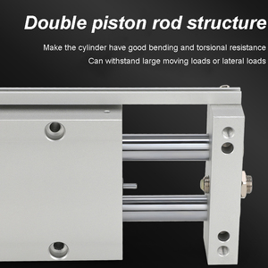 STWA/<span class=keywords><strong>STWB</strong></span> Doppelstangen- und Doppelachsen-Schiebetischzylinder der STW-Serie, Bohrung 10 mm/16 mm/20 mm/25 mm/33 mm - Product Image 5