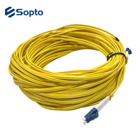 Cordon de brassage fibre optique LC en PVC duplex LC/UPC de 50 m pour G.657A1