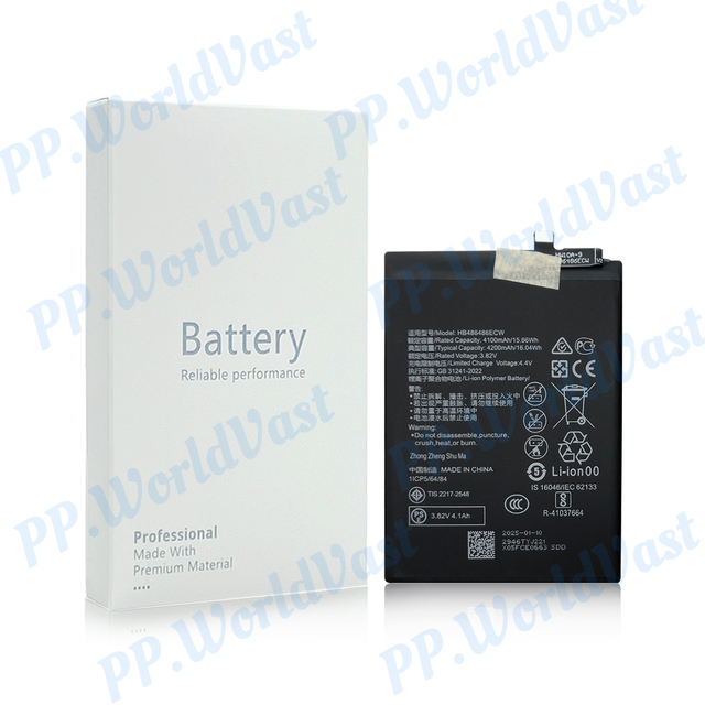 Factory Original Cell Phone Battery for Huawei P30 Pro HB486486ECW 4200mAh Li-ion Replacement Batteries CE FCC MSDS Certified