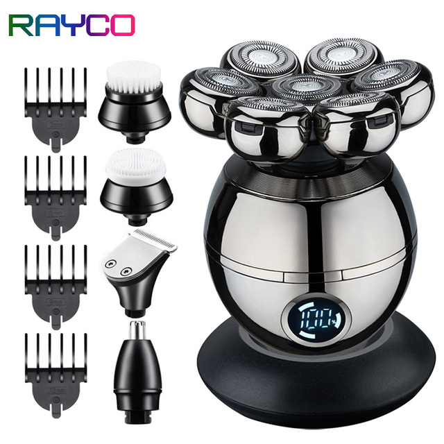 Wholesale Electric Head Shavers for Bald Men Rotary Waterproof Cordless Bald Electric Shavers Dry Wet Shaving for Men Mini