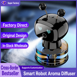 Diffuseur intelligent en plastique avec 4 modes de pulvérisation réglables, parfum longue durée, design robot pour tableau de bord, alimentation USB - Product Image 5