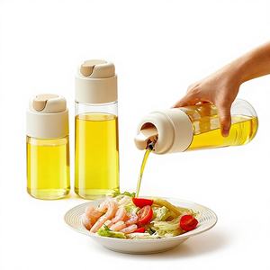 <span class=keywords><strong>Oushi</strong></span> Distributeur d'huile en verre 500 ml à ouverture et fermeture automatiques, anti-fuite, anti-goutte, design minimaliste moderne, pour sauce soja, vinaigre et assaisonnements - Product Image 2