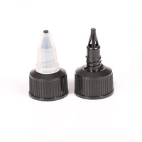 Bouchon à visser noir pour bouteille 20mm 24mm 28mm, avec traitement de finition du col 20-410 24-410 28-410