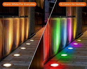 10W extérieur coloré RGB LED enterré lumière souterraine IP67 encastré rez-de-chaussée lampe de jardin pont <span class=keywords><strong>terrasse</strong></span> creusée veilleuse - Product Image 5