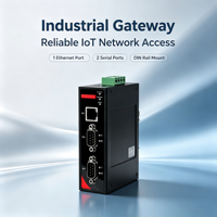 Gateway Industrial Modbus para Riel DIN, 1 Puerto Ethernet de 100Mbps, 2 Puertos Seriales RS232/RS485 con Aislamiento Óptico, Modbus TCP RTU/ASCII