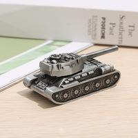 Modèle de char en alliage de zinc 3D, détail exquis, artisanat métallique, ornement de bureau, décoration de bibliothèque, figurine personnalisée en usine, vente en gros