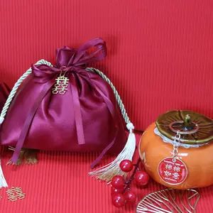 Candy Velvet Jewelry Pouches Flannel Packaging Necklace Jewelry Gift Luxury Bag