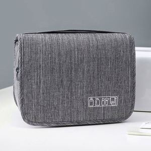 Portable Travel Waterproof Polyester Cosmetic <b>Storage</b> Bag Dry and Wet Separation Hanging <b>Toiletry</b> Wash Bag - Product Image 5
