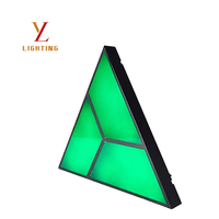 Lumière LED triangulaire à film souple AC 220V 30W RGB pleine couleur, effet personnalisé, contrôle DMX512 pour discothèque - Température de fonctionnement de -40 à 80°C