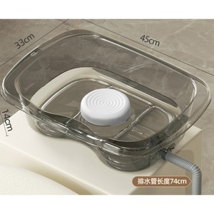 Portable PVC Inflatable Shampoo Bowl For Elderly Disabled Pregnant Silver Inflatable Shampoo Basin - Product Image 1
