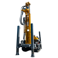 Foreuse de puits d'eau sur chenilles FYX180, profondeur 180m, fonctionnement pneumatique hydraulique DTH, moteur diesel 55KW, machine de forage de puits