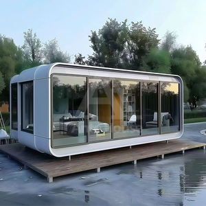 Rumah Apple 20ft 40ft Kabin Hotel Berkemah Rumah Modular Prefabrikasi Rumah Prefab Kecil Kabin Apple Kontainer Rumah Portabel - Product Image 5