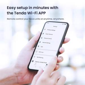 Tenda Nova <span class=keywords><strong>Mesh</strong></span> WiFi System MW6 Covers 3500 Sq <span class=keywords><strong>AC1200</strong></span> WiFi <span class=keywords><strong>Mesh</strong></span> System Remplace le routeur sans fil et le WiFi <span class=keywords><strong>Extender</strong></span> 3-Pack - Product Image 5