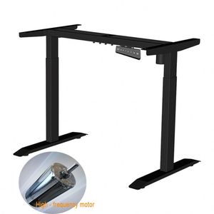 Bureau debout intelligent à double moteur moderne prix d'usine réglable en hauteur de bureau électrique personnalisable (cadre uniquement) en métal - Product Image 1