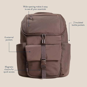 Mochila Pañalera de Nailon Impermeable Personalizada, Portátil, Premium, de Moda, para Viajes, Trabajo, Mamá, Recién Nacido, con Cambiador - Product Image 4