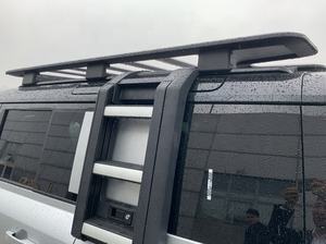 Escaleras Laterales de Aluminio para <span class=keywords><strong>Defender</strong></span> 90 110, Escalera Lateral Plegable para Techo de Coche, Escalera Lateral para Puerta para <span class=keywords><strong>Land</strong></span> <span class=keywords><strong>Rover</strong></span> <span class=keywords><strong>Defender</strong></span> 2020-2024 - Product Image 5