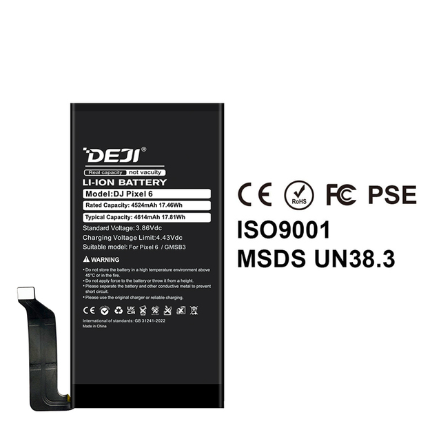 DEJI Stable Supply Ability Mobile Phone Replacement High Performance Battery for google pixel 6 Battery