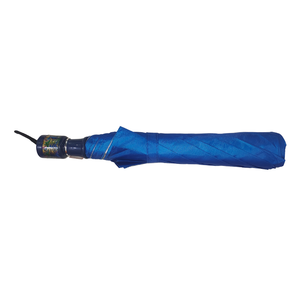 Parapluie pliable bleu, compact et léger, pour hommes et femmes, avec un cadre résistant au vent - Product Image 4