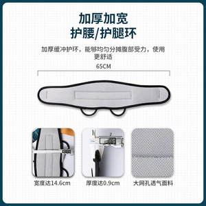 เข็มขัดนิรภัยแบบเต็มตัว Camna แบบห้าจุดยึด ตะขอคู่ รับน้ำหนักได้ 2500 กก. สำหรับงานที่สูง ป้องกันการตก - Product Image 5