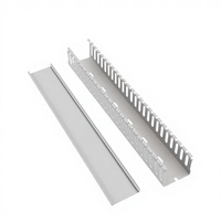 Goulotte de câblage murale en PVC ignifuge de haute qualité, à fentes, flexible, sur mesure, couleur personnalisée, modèle KSSlotted