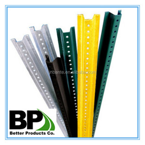 Postes multiusos de acero perforado, poste de señal de canal en U, verde, negro, amarillo, etc., en cualquier color - Product Image 6