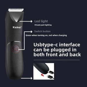 Kemei KM-1838 USB Base multifunzionale per rimozione dei capelli lama in ceramica per tutto il corpo rasatura e rifilatura <span class=keywords><strong>basette</strong></span> per uso domestico - Product Image 4