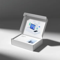 Dossiers d'expédition écologiques pour l'électronique en gros |   Carton ondulé recyclable avec laminage mat, logo personnalisé pour smartphone/ordinateur portable