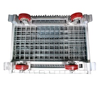 Conteneur en treillis métallique empilable de haute qualité en acier galvanisé à chaud pour entrepôt, solutions de stockage