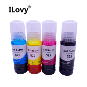 Kits de recharge d'<span class=keywords><strong>encre</strong></span> à base de colorant 70 ml 522 compatibles avec les imprimantes jet d'<span class=keywords><strong>encre</strong></span> <span class=keywords><strong>Epson</strong></span> L3118 L3119 L3158 <span class=keywords><strong>ET</strong></span>-<span class=keywords><strong>2710</strong></span> <span class=keywords><strong>ET</strong></span>-4700 <span class=keywords><strong>ET</strong></span>-2400 - Product Image 1