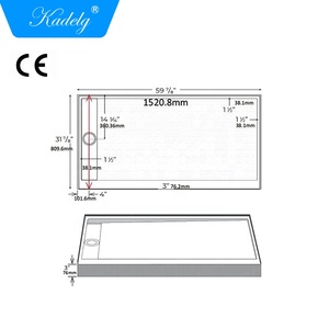 <span class=keywords><strong>Plato</strong></span> De <span class=keywords><strong>Ducha</strong></span> De Baño De Piedra De <span class=keywords><strong>Resina</strong></span> De Acabado Agradable Más Popular - Product Image 2