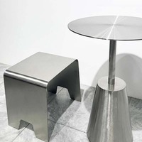 Table d'appoint de balcon en métal polyvalente pour bureau à domicile, salle à manger, école, table basse pour hôtel, atelier, bar, meubles