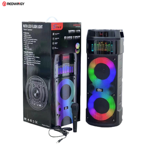 Redwingy JQS6221 Dual 6.5 pollici 30W migliori altoparlanti alimentati portatile <span class=keywords><strong>Mic</strong></span> e Pa sistema RGB luce all'aperto altoparlanti di indirizzo pubblico - Product Image 4