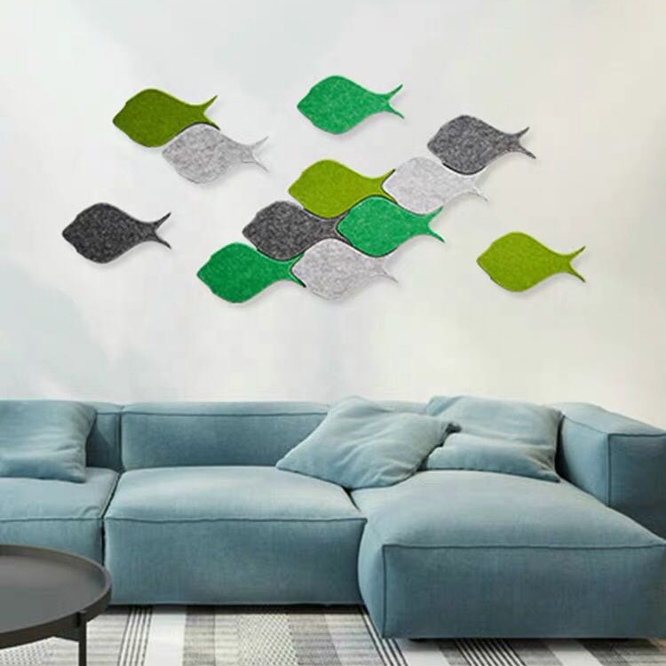 Пользовательская 3D доска для объявлений в форме рыбы, декоративная войлочная доска для объявлений