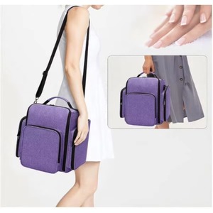 Échantillon gratuit : Organisateur de vernis à ongles pour 72 flacons, grand étui à vernis à ongles avec 3 pochettes amovibles et plusieurs compartiments de rangement - Product Image 5