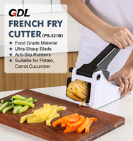 Coupe-frites sûr, mandoline manuelle en acier inoxydable, lames lavables au lave-vaisselle, coupe-légumes et trancheuse pour découper en bandes