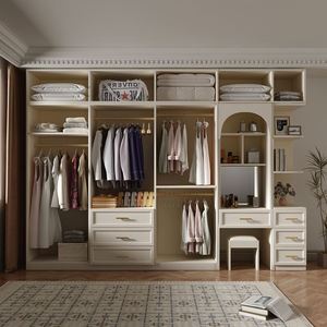 Roperos y Armarios de Madera Extensibles y Ajustables para Dormitorio, Muebles de Almacenamiento para Apartamento y Hogar - Product Image 5