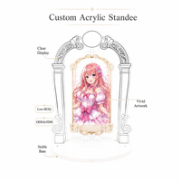Figur Akrilik Besar Midnight Love Melody Amatsuki Mizuki dengan Cetakan UV, Hadiah Dekorasi untuk Iklan