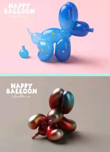 Venta al por mayor de auténticos Happy Bubble Dogs Minis, Happy Balloon Dog, Serie 2, Caja Sorpresa Dog Bean, Regalo de Cumpleaños de Moda con 24 piezas - Product Image 5