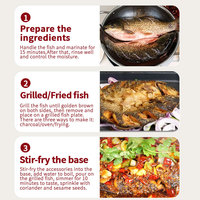 Sichuan délicieux Mala poisson épicé marmite Base soupe de poisson assaisonnement poivre bouilli ou poisson grillé assaisonnements et condiments