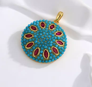 Pendentif en perles de millet naturelles <span class=keywords><strong>Me</strong></span> Song, incrusté d'or 18 carats, bijoux authentiques, sensation haut de gamme - Product Image 2